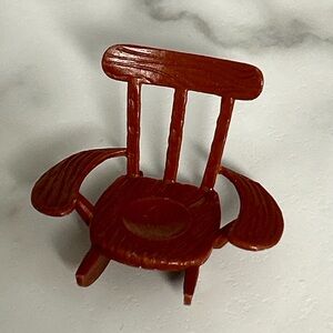 Vintage 1976 Hasbro Weebles Brown Rocking Chair from Mickey Mouse Clubhouse